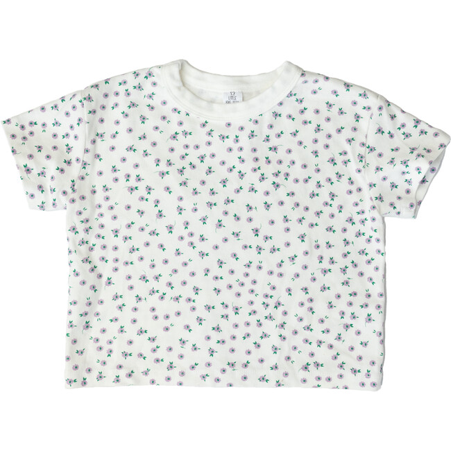 Floral Tee, White
