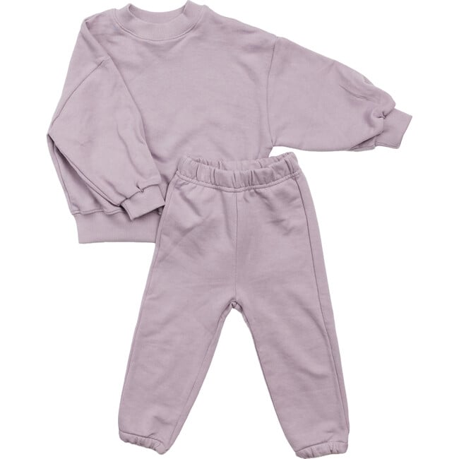 Light Cotton Crew, Lavender - Sweatshirts - 3