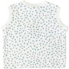Floral Sleeveless Tee, White - T-Shirts - 2