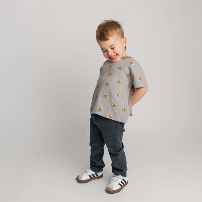 Fox Tee, Grey - T-Shirts - 3