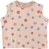 Daisy Sleeveless Tee, Pink - T-Shirts - 1 - thumbnail