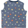 Daisy Sleeveless Tee, Dusty Blue - T-Shirts - 2