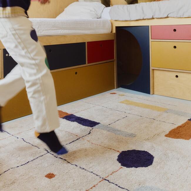 Washable Rug Geometrical Shapes