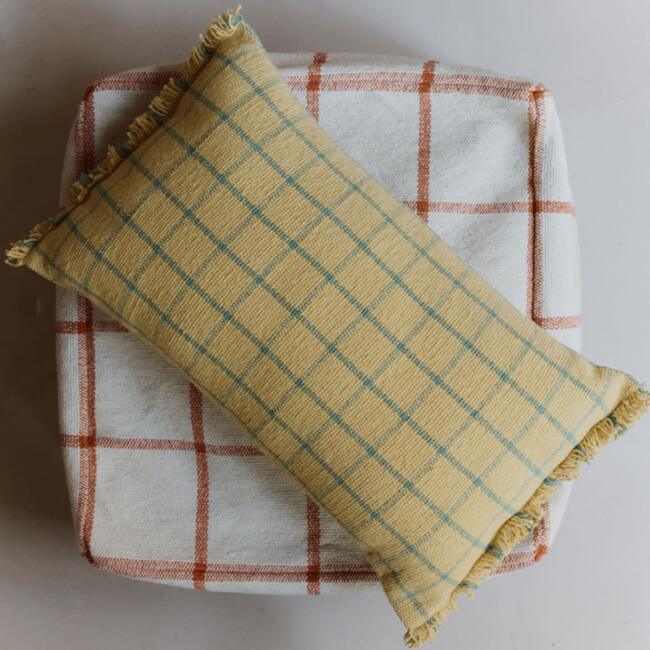 Cushion Geo Block Honey