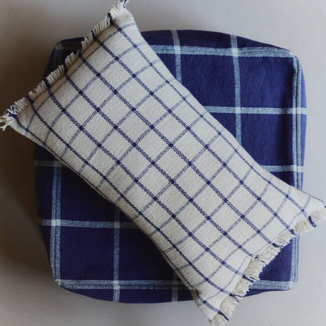 Cushion Geo Block Natural