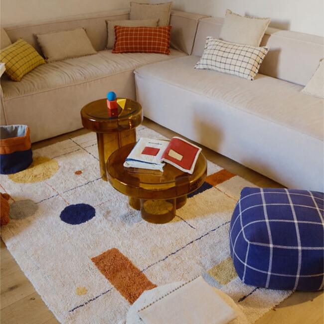 Pouf Geo Block Navy Blue - Ottomans - 5