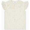 Nicky Hilton x La Coqueta Ivory Bow Olivia Girl Shirt - Blouses - 1 - thumbnail