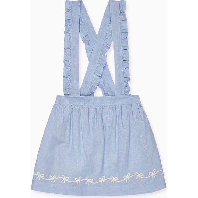 Nicky Hilton x La Coqueta Blue Whitney Girl Pinafore Skirt