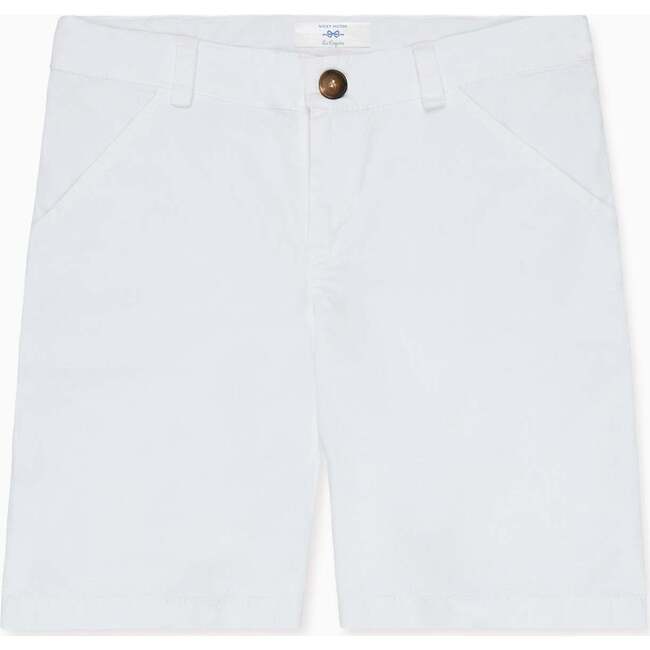 Nicky Hilton x La Coqueta White Conrad Boy Chino Shorts