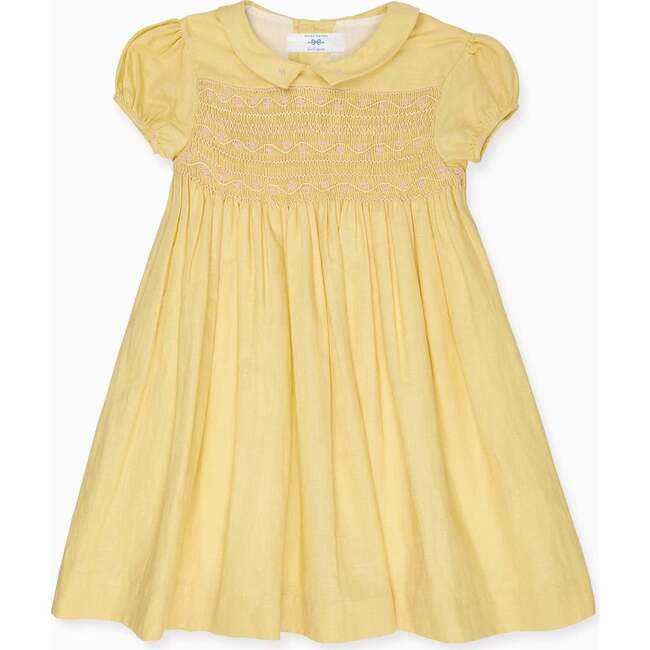 Nicky Hilton x La Coqueta Lemon Dolly Girl Hand-Smocked Dress