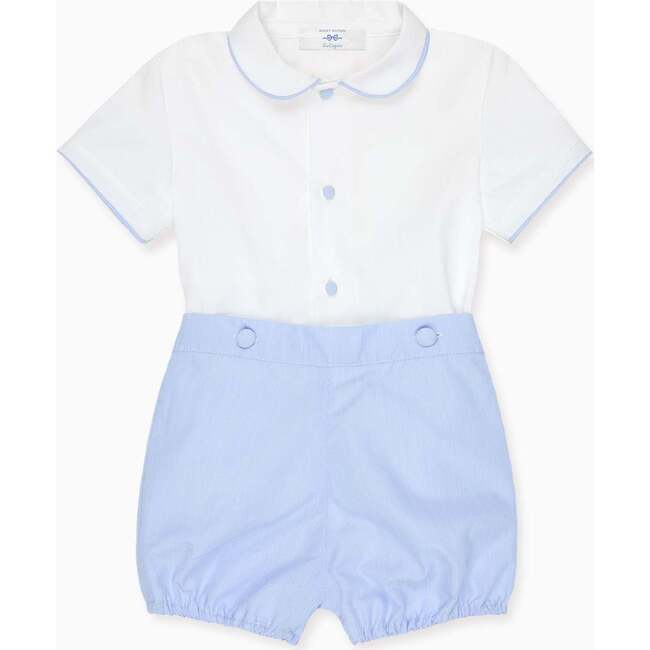 Nicky Hilton x La Coqueta Blue Stripe Chasen Baby Boy Set