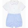 Nicky Hilton x La Coqueta Blue Stripe Chasen Baby Boy Set - Mixed Apparel Set - 1 - thumbnail