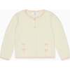 Nicky Hilton x La Coqueta Ivory Farrah Cotton Girl Cardigan - Cardigans - 1 - thumbnail