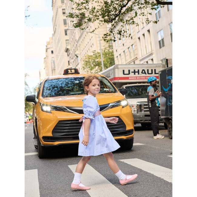 Nicky Hilton x La Coqueta Blue Stripe Milou Girl Dress