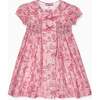 Nicky Hilton x La Coqueta Pink Toile de Jouy Theodora Girl Hand-Smocked Dress - Dresses - 1 - thumbnail
