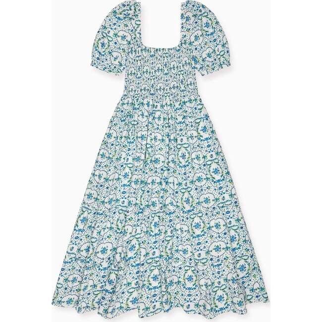 Nicky Hilton x La Coqueta Blue Bow Floral London Woman Long Dress