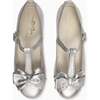 Nicky Hilton x La Coqueta Silver Tessa Leather Girl T-Bar Shoes - T-Straps - 1 - thumbnail