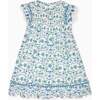 Nicky Hilton x La Coqueta Blue Bow Floral Lily-Grace Girl Empire Dress - Dresses - 1 - thumbnail