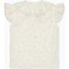 Nicky Hilton x La Coqueta Ivory Bow Olivia Girl Shirt - Blouses - 4 - thumbnail