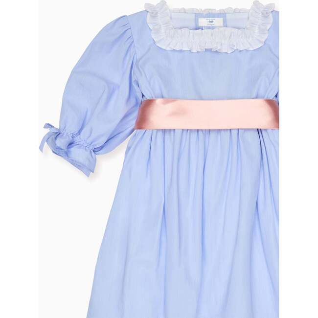 Nicky Hilton x La Coqueta Blue Stripe Milou Girl Dress - Dresses - 3