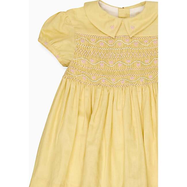 Nicky Hilton x La Coqueta Lemon Dolly Baby Girl Hand-Smocked Set - Dresses - 3