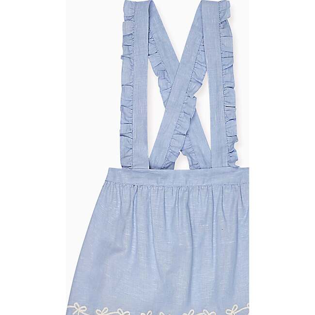 Nicky Hilton x La Coqueta Blue Whitney Girl Pinafore Skirt - Skirts - 3