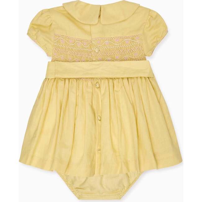 Nicky Hilton x La Coqueta Lemon Dolly Baby Girl Hand-Smocked Set - Dresses - 4