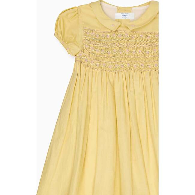 Nicky Hilton x La Coqueta Lemon Dolly Girl Hand-Smocked Dress - Dresses - 3