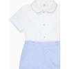 Nicky Hilton x La Coqueta Blue Stripe Chasen Baby Boy Set - Mixed Apparel Set - 3 - thumbnail