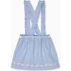 Nicky Hilton x La Coqueta Blue Whitney Girl Pinafore Skirt - Skirts - 4