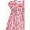 Nicky Hilton x La Coqueta Pink Toile de Jouy Theodora Girl Hand-Smocked Dress - Dresses - 3