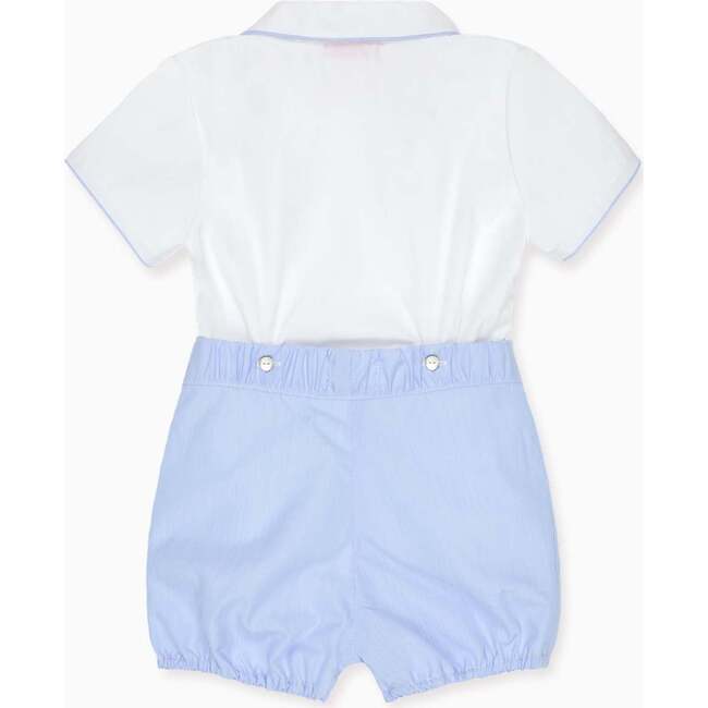 Nicky Hilton x La Coqueta Blue Stripe Chasen Baby Boy Set - Mixed Apparel Set - 4