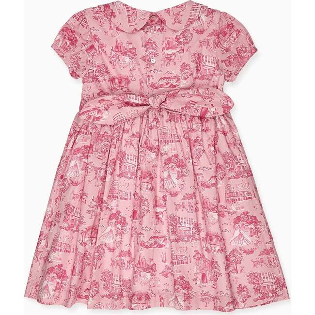 Nicky Hilton x La Coqueta Pink Toile de Jouy Theodora Girl Hand-Smocked Dress - Dresses - 4