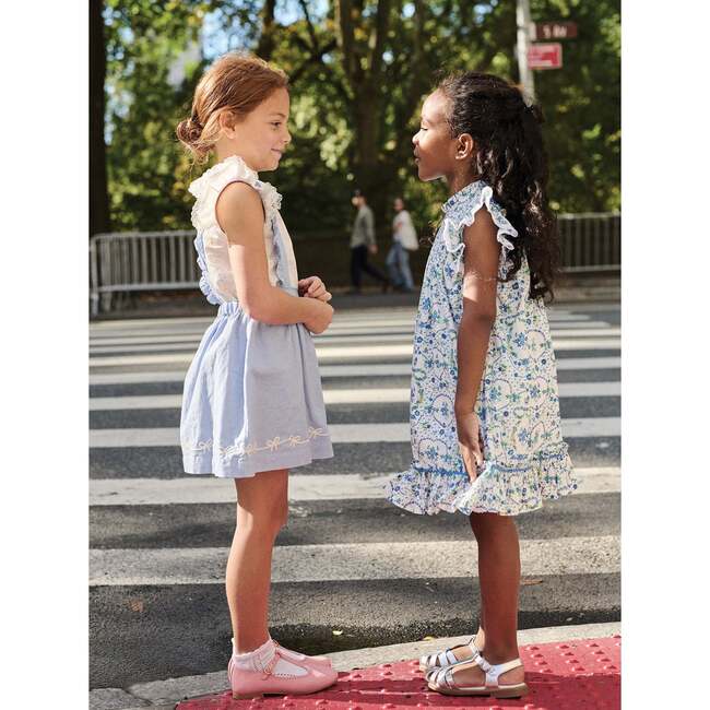 Nicky Hilton x La Coqueta Blue Whitney Girl Pinafore Skirt - Skirts - 5