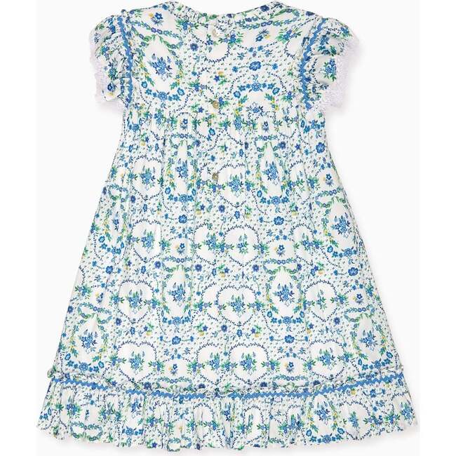 Nicky Hilton x La Coqueta Blue Bow Floral Lily-Grace Girl Empire Dress - Dresses - 4