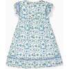 Nicky Hilton x La Coqueta Blue Bow Floral Lily-Grace Girl Empire Dress - Dresses - 4 - thumbnail