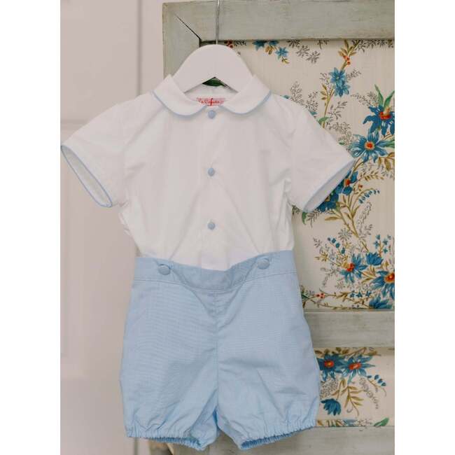 Nicky Hilton x La Coqueta Blue Stripe Chasen Baby Boy Set - Mixed Apparel Set - 6