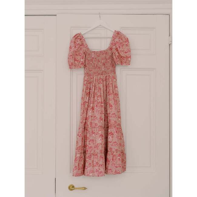 Nicky Hilton x La Coqueta Pink Toile de Jouy London Woman Long Dress - Dresses - 7