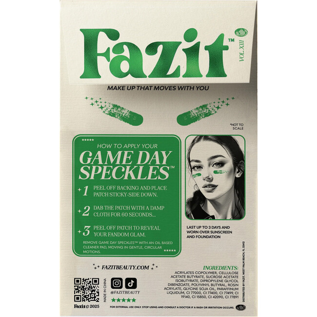 Green Game Day Speckles