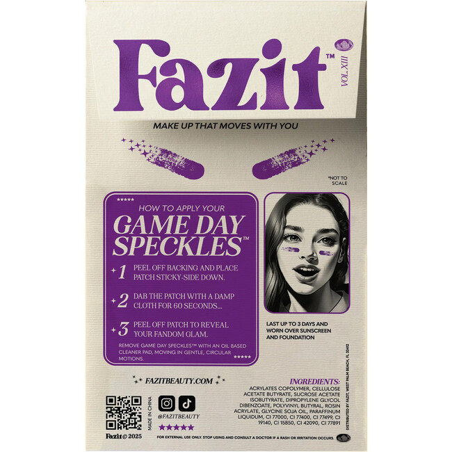 Purple Game Day Speckles