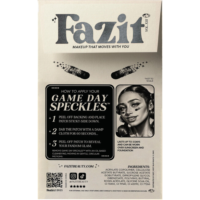 Black Game Day Speckles - Makeup Kits & Beauty Sets - 3