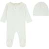 Teddy Patch Footie And Beanie, Boys - Mixed Apparel Set - 1 - thumbnail