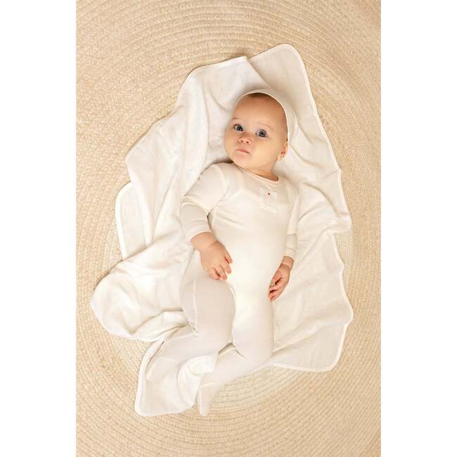 Teddy Patch Footie And Beanie, Girls