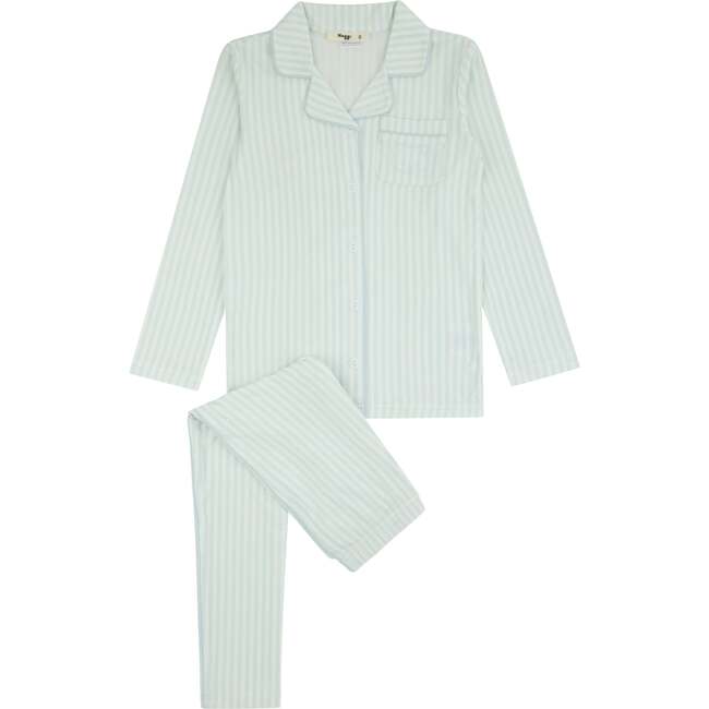 Striped Button Down Loungewear Set, Boys