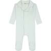 Striped Button Down Footie, Boys - Footie Pajamas - 1 - thumbnail