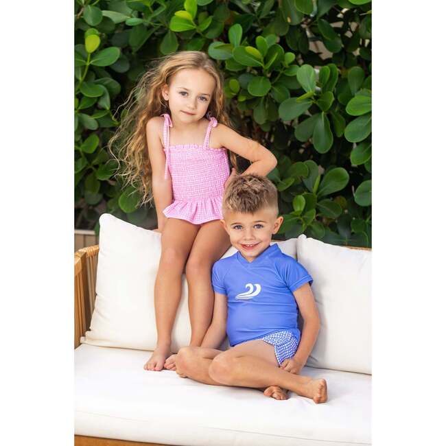 Gingham Rash Guard - Rash Guards - 3