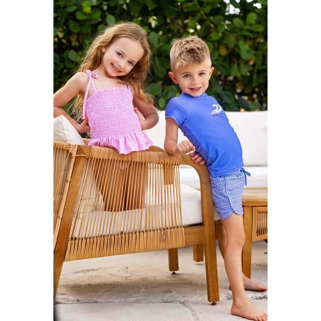 Gingham Rash Guard - Rash Guards - 4