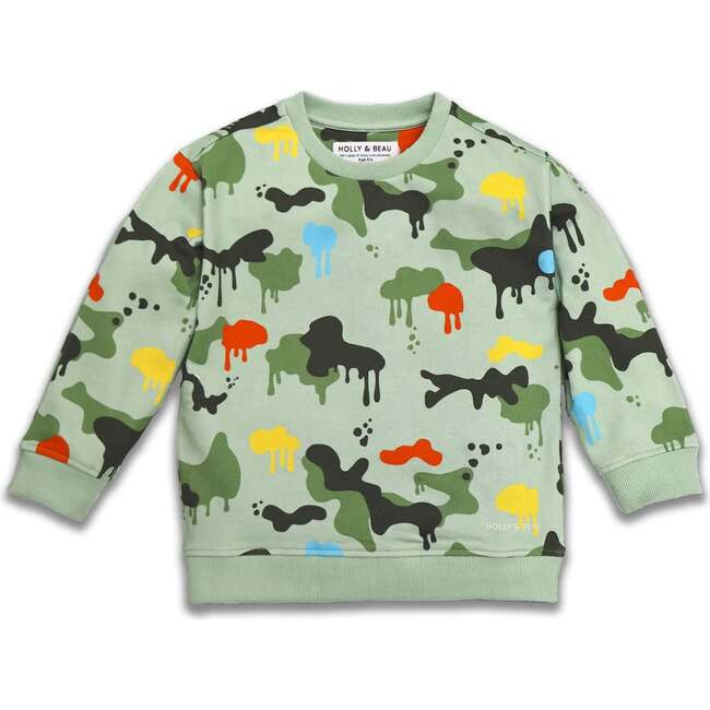 Sage Green Camouflage Sweatshirt