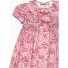 Nicky Hilton x La Coqueta Pink Toile de Jouy Theodora Baby Girl Hand-Smocked Set - Dresses - 3