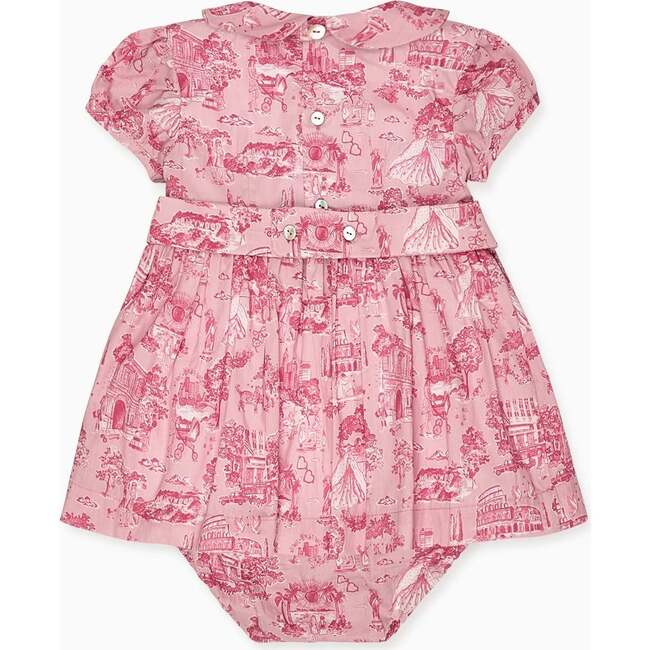 Nicky Hilton x La Coqueta Pink Toile de Jouy Theodora Baby Girl Hand-Smocked Set - Dresses - 4